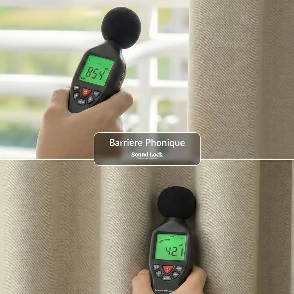 Rideau phonique 3-en-1 - Bleu