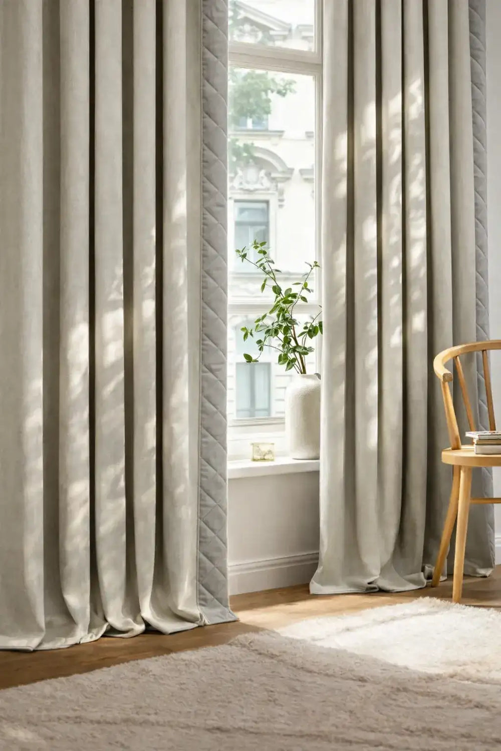 Rideau phonique 3-en-1 - Beige