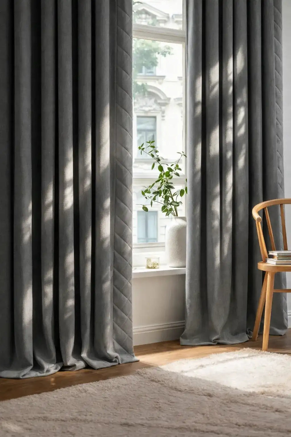 Rideau phonique 3-en-1 - Gris