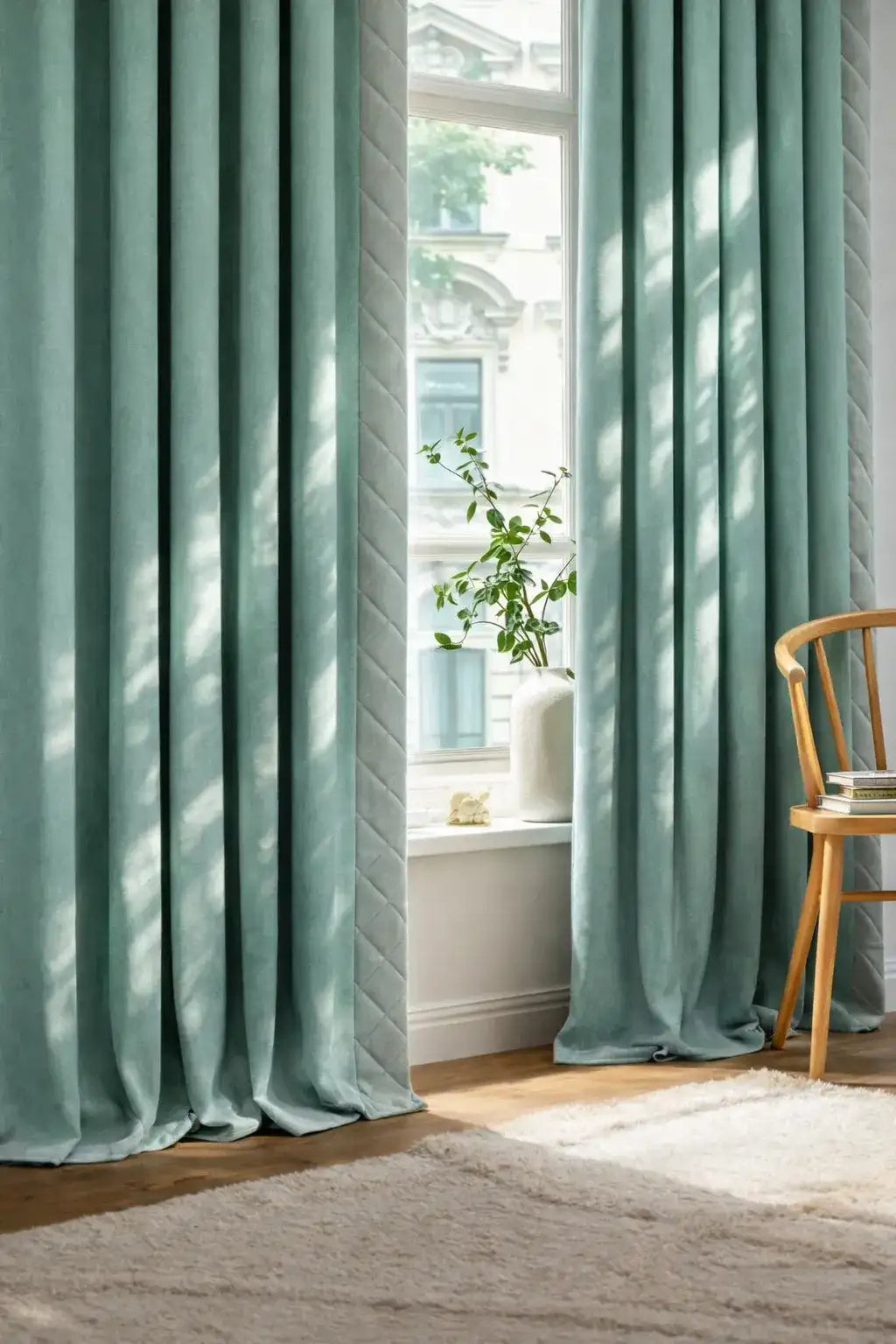 Rideau phonique 3-en-1 - Vert Menthe