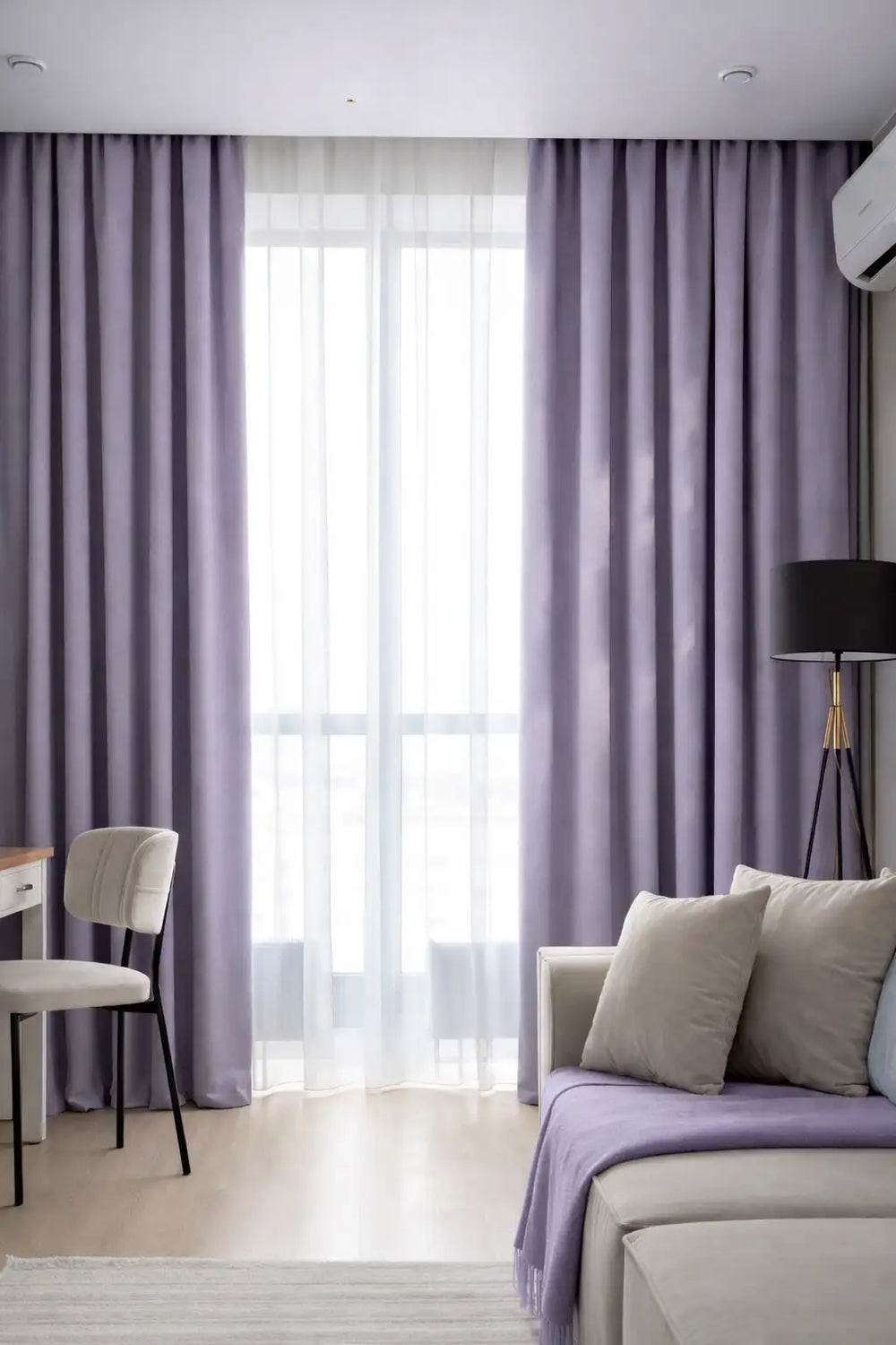 Rideau phonique 3-en-1 - Violet